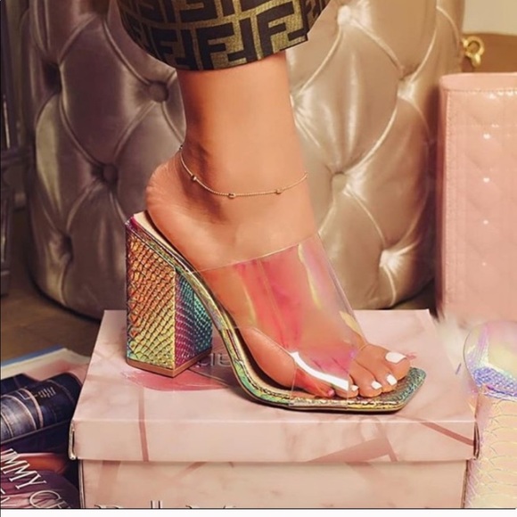 Iridescent Chunky Heel! - Picture 2 of 5